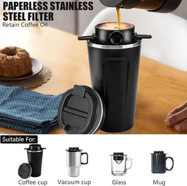 NPNGonline™ Portable Coffee Travel Mug Filter