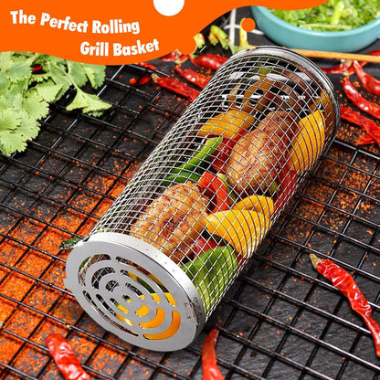 NPNGonline™ BBQ Grill Rolling Basket