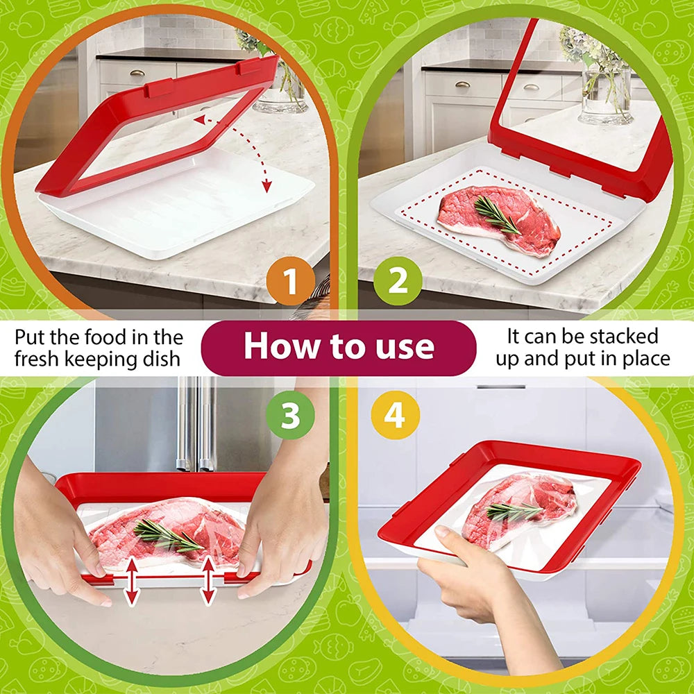 NPNGonline™ Food Preservation Vacuum-Sealed Tray