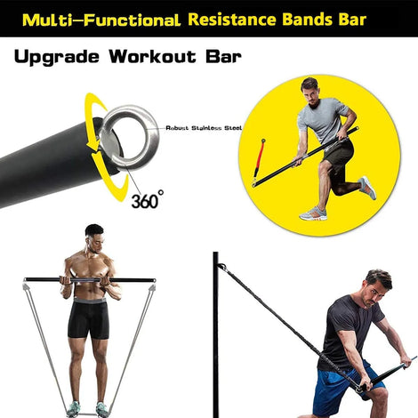 NPNGonline™  Workout Fitness Resistance Bands Set
