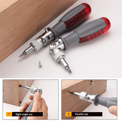 NPNGonline™ 10 in 1 Multi-Angle Ratchet Screwdriver