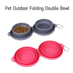 NPNGonline™  Travel Dog Double Silicone Bowl