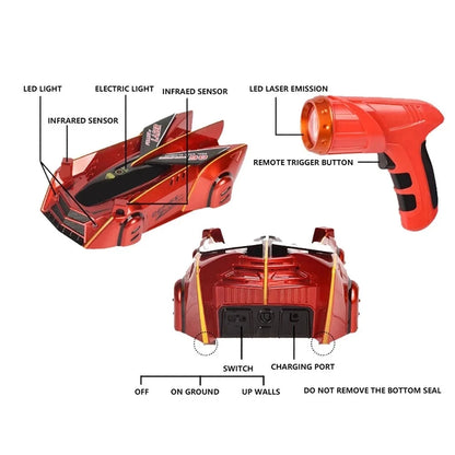 NPNGonline™ Follow Light Wall Climbing Car