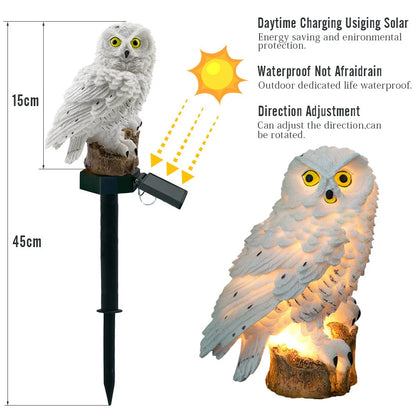 NPNGonline™ Owl Garden Solar Lamp Lights