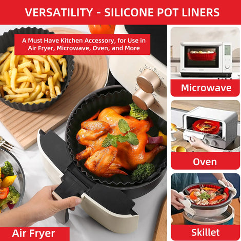 NPNGonline™ Air Fryer Silicone Baking Tray