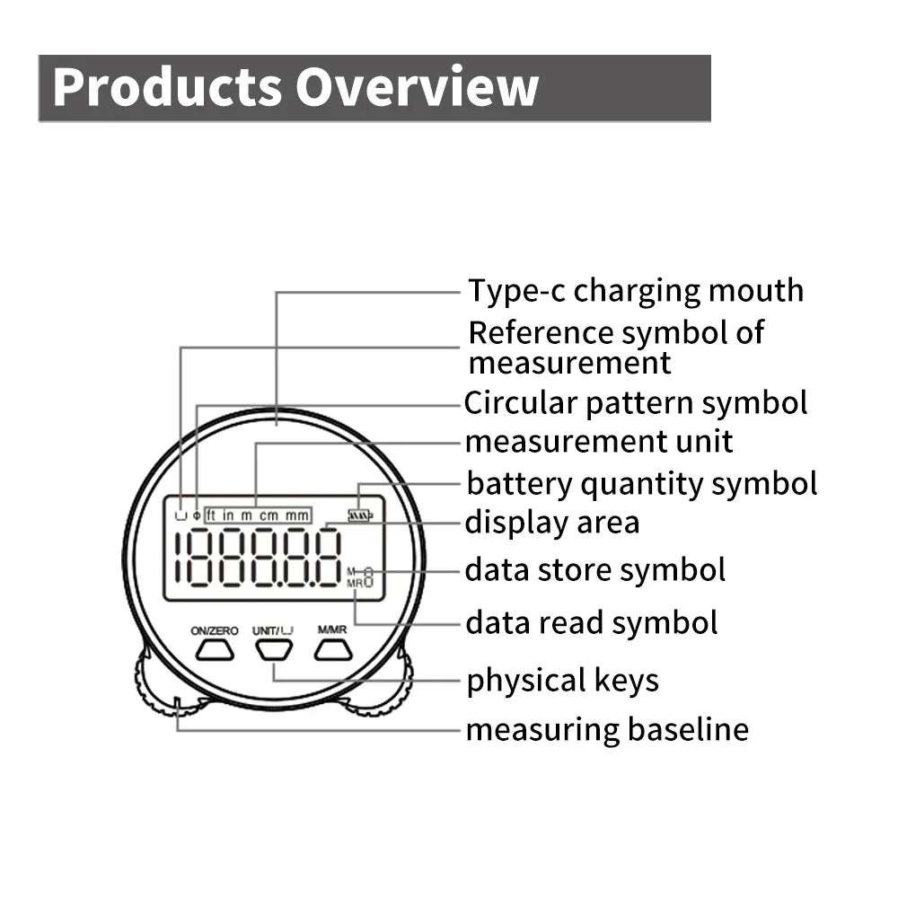 NPNGonline™ Electronic  Digital Rechargeable Ruler