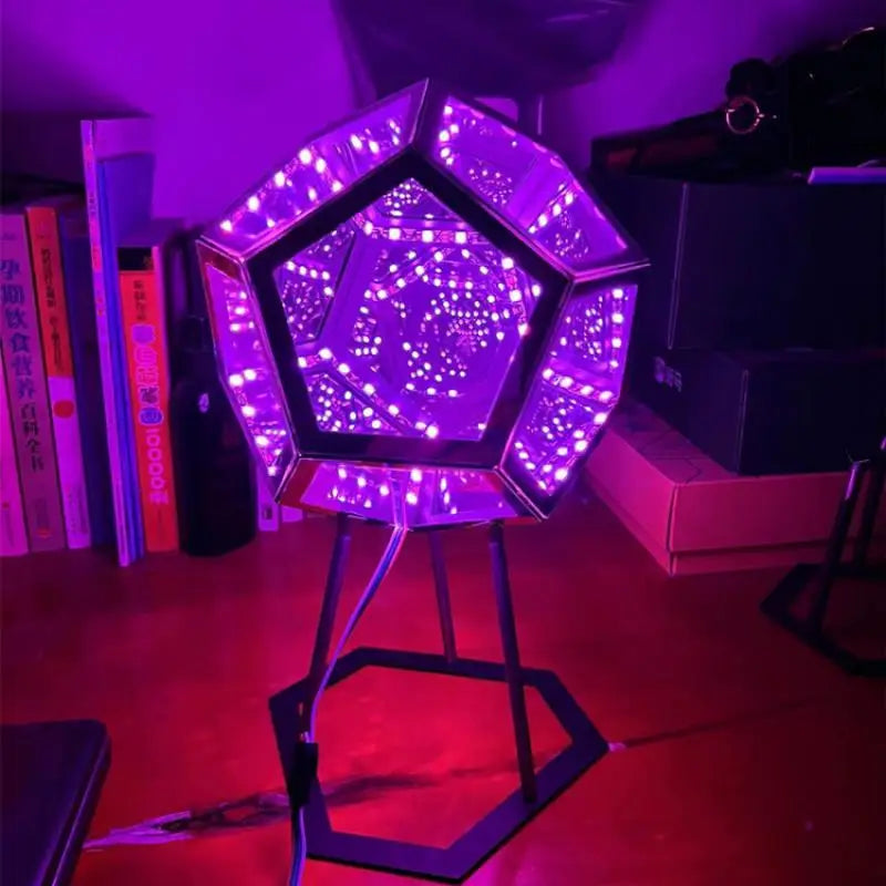 NPNGonline™ Infinite Dodecahedron Color Art Light