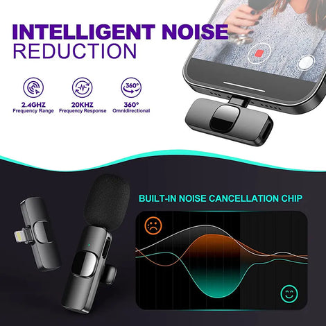 NPNGonline™ Portable Wireless Lavalier Microphone