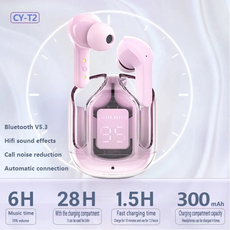 NPNGonline™ Bluetooth Headphones Crystal Earbuds