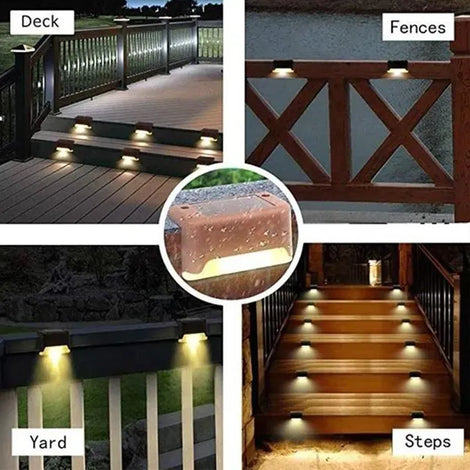 NPNGonline™ LED Solar Powered Waterproof Stair and Garden Light
