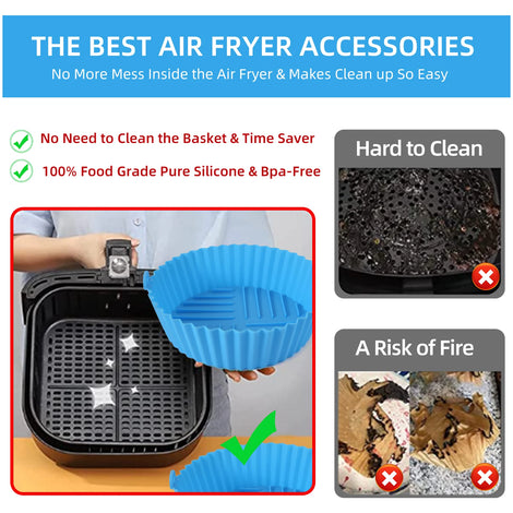 NPNGonline™ Air Fryer Silicone Baking Tray