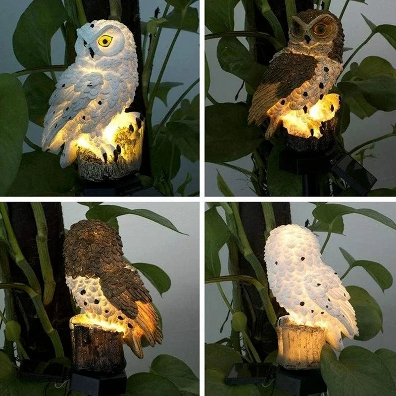 NPNGonline™ Owl Garden Solar Lamp Lights